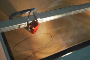 Laser Cutter In Process